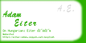 adam eiter business card